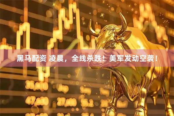 黑马配资 凌晨，全线杀跌！美军发动空袭！